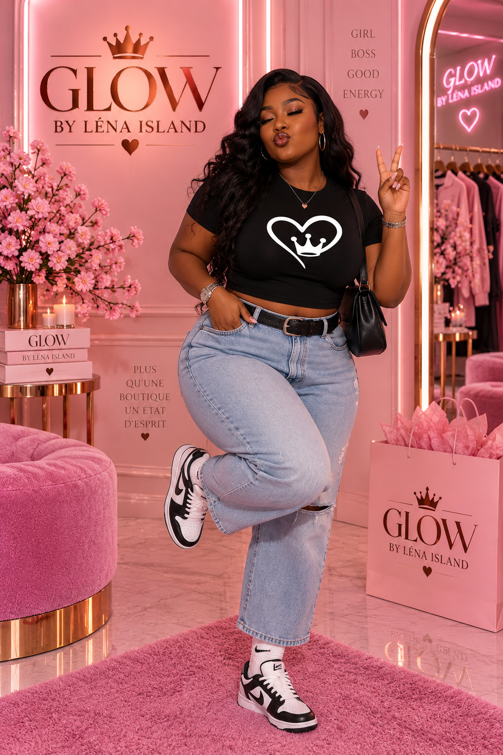 💕 Crop Top Love Crown 👑✨