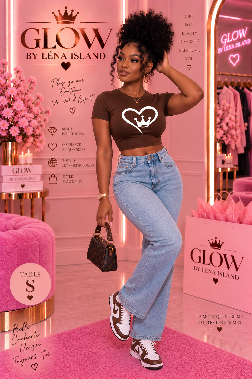 💕 Crop Top Love Crown 👑✨