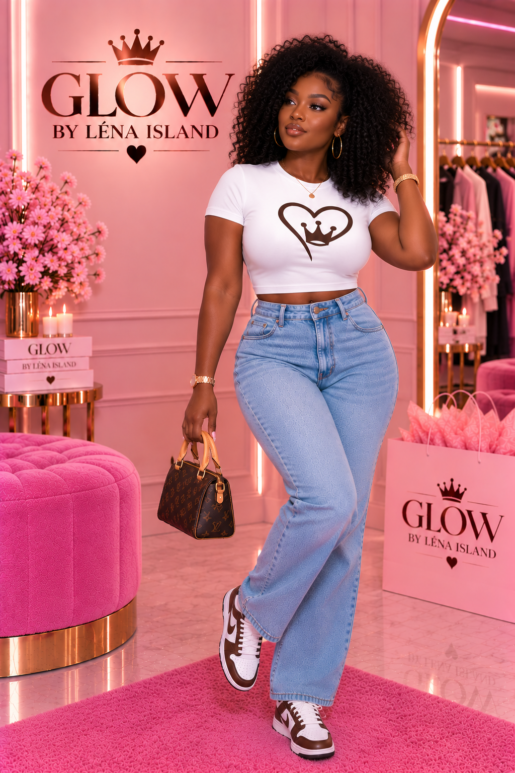 💕 Crop Top Love Crown 👑✨
