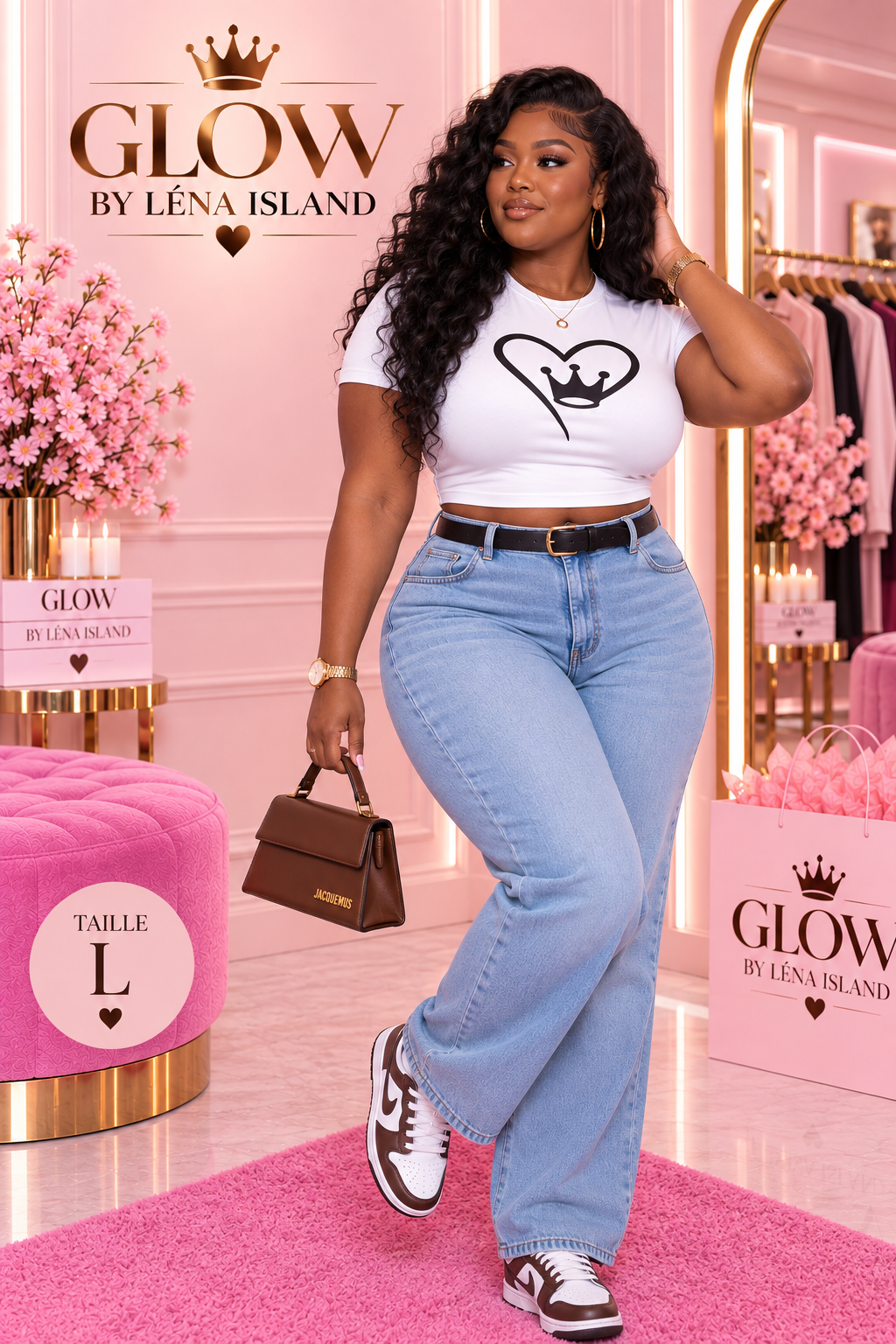 💕 Crop Top Love Crown 👑✨