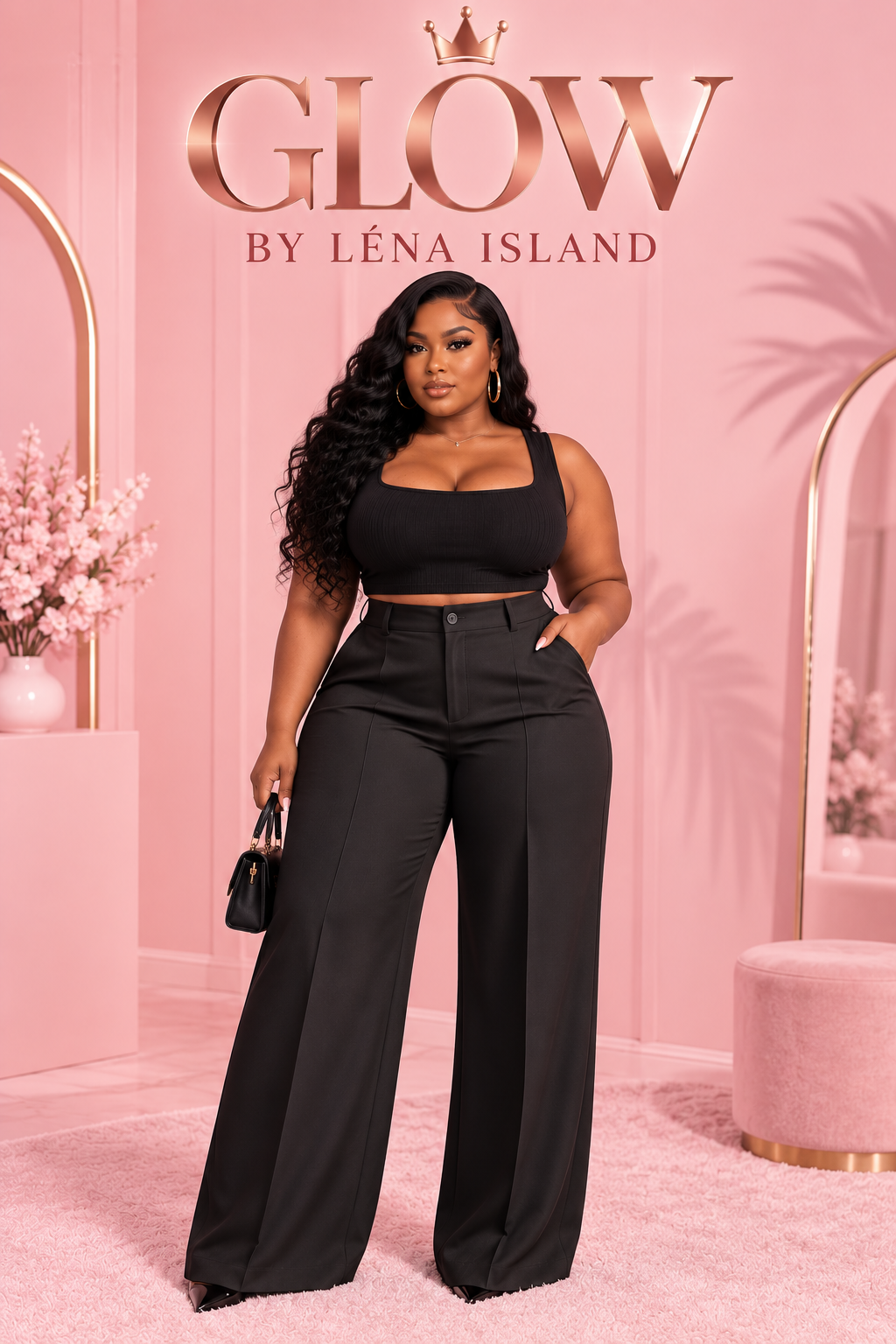 Pantalon Tailleur Femme Taille Haute – Coupe Droite & Élégante 🤎✨