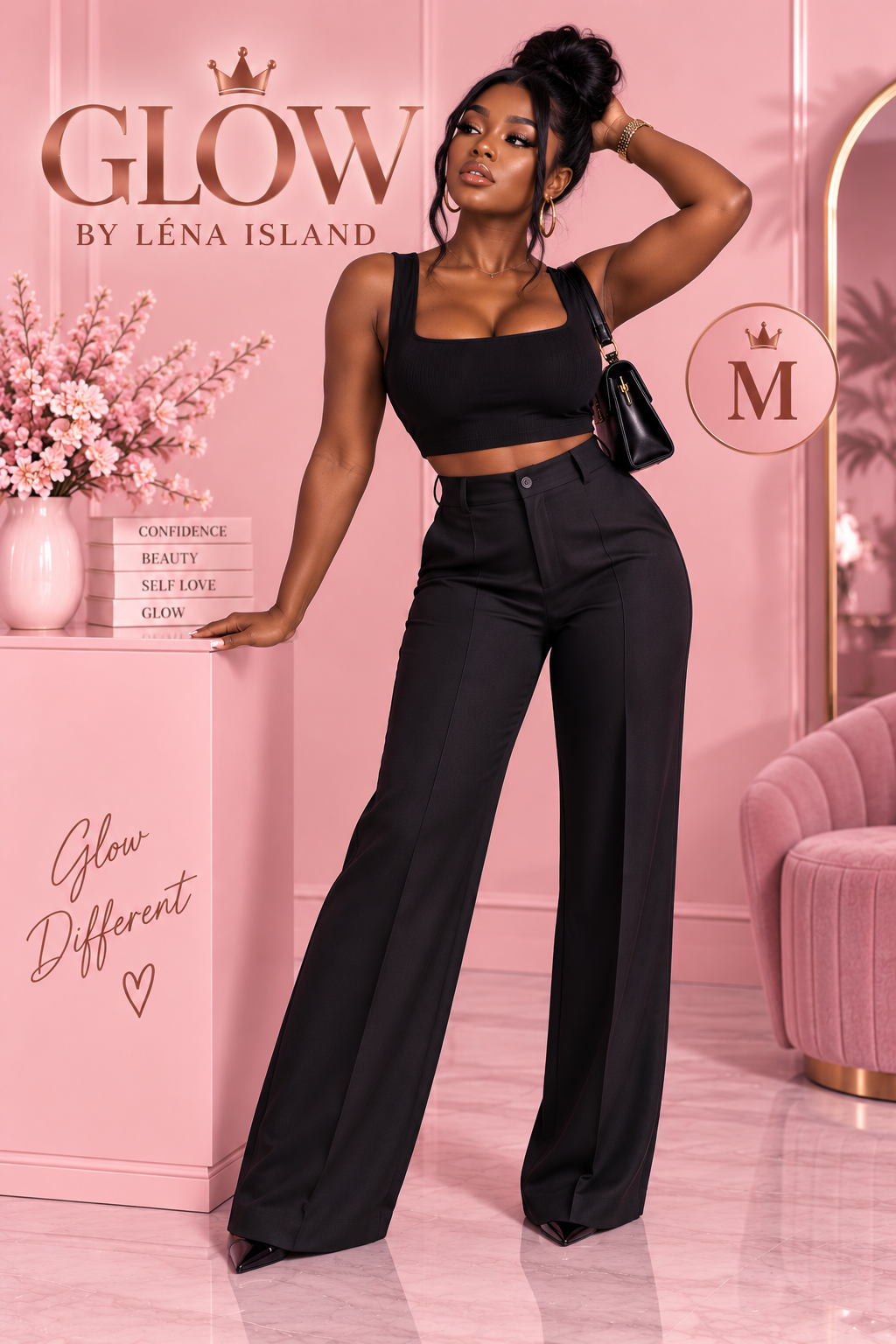 Pantalon Tailleur Femme Taille Haute – Coupe Droite & Élégante 🤎✨