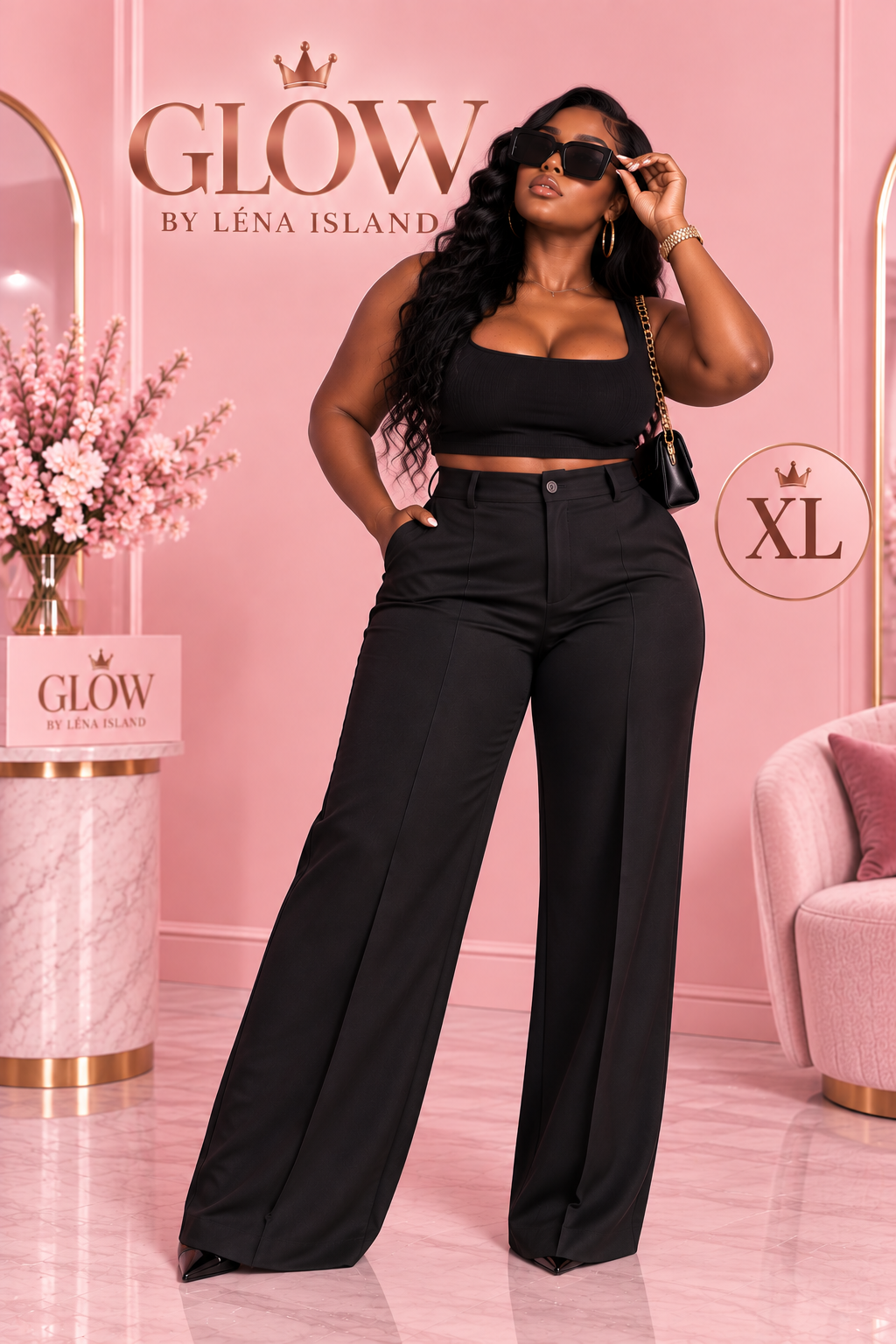 Pantalon Tailleur Femme Taille Haute – Coupe Droite & Élégante 🤎✨