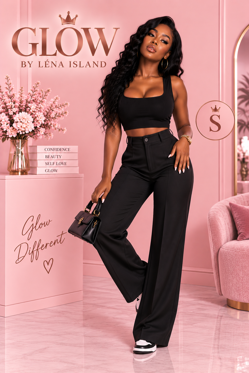 Pantalon Tailleur Femme Taille Haute – Coupe Droite & Élégante 🤎✨