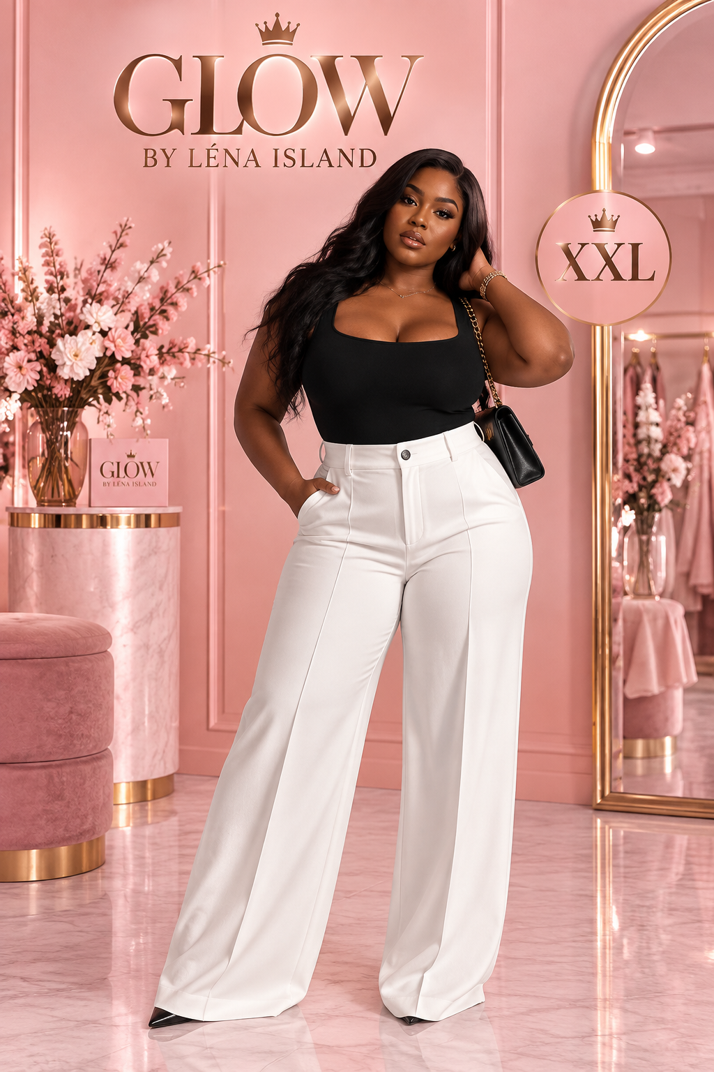Pantalon Tailleur Femme Taille Haute – Coupe Droite & Élégante 🤎✨