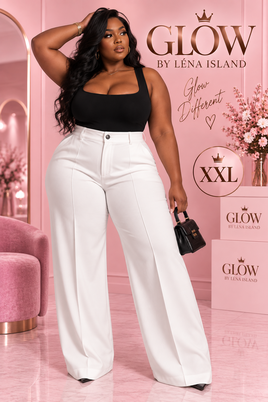 Pantalon Tailleur Femme Taille Haute – Coupe Droite & Élégante 🤎✨