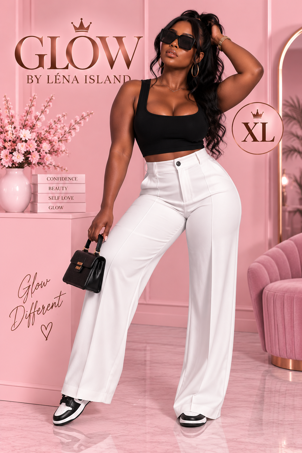 Pantalon Tailleur Femme Taille Haute – Coupe Droite & Élégante 🤎✨