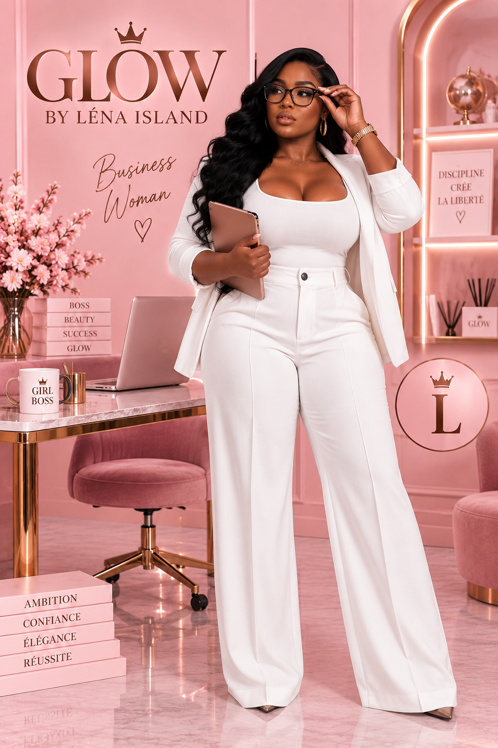 Pantalon Tailleur Femme Taille Haute – Coupe Droite & Élégante 🤎✨