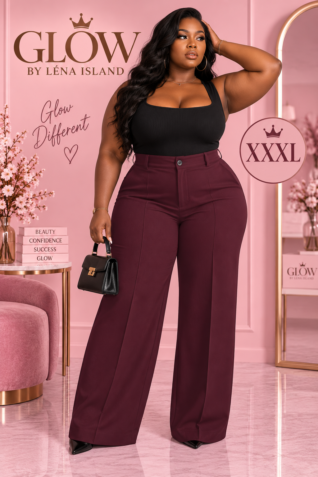 Pantalon Tailleur Femme Taille Haute – Coupe Droite & Élégante 🤎✨