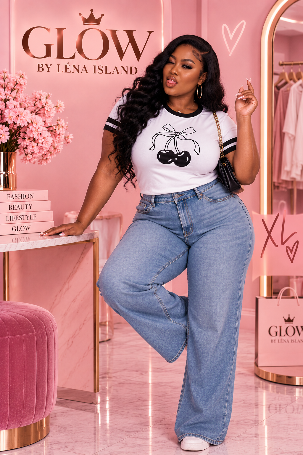 🍒 T-Shirt Cherry Y2K – Glow By Léna Island 🍒