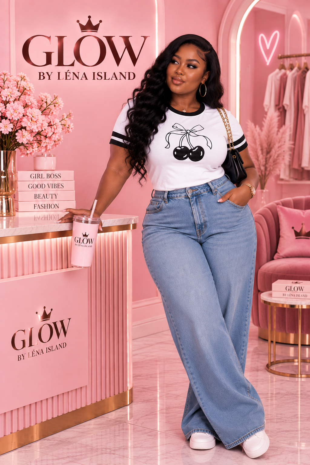 🍒 T-Shirt Cherry Y2K – Glow By Léna Island 🍒