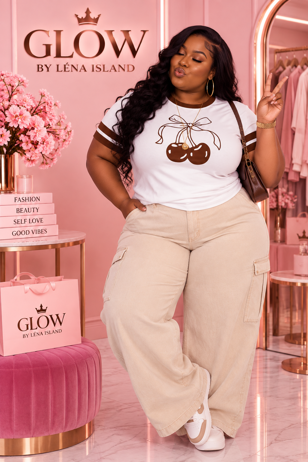 🍒 T-Shirt Cherry Y2K – Glow By Léna Island 🍒