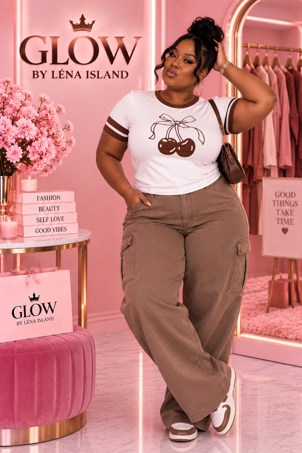 🍒 T-Shirt Cherry Y2K – Glow By Léna Island 🍒