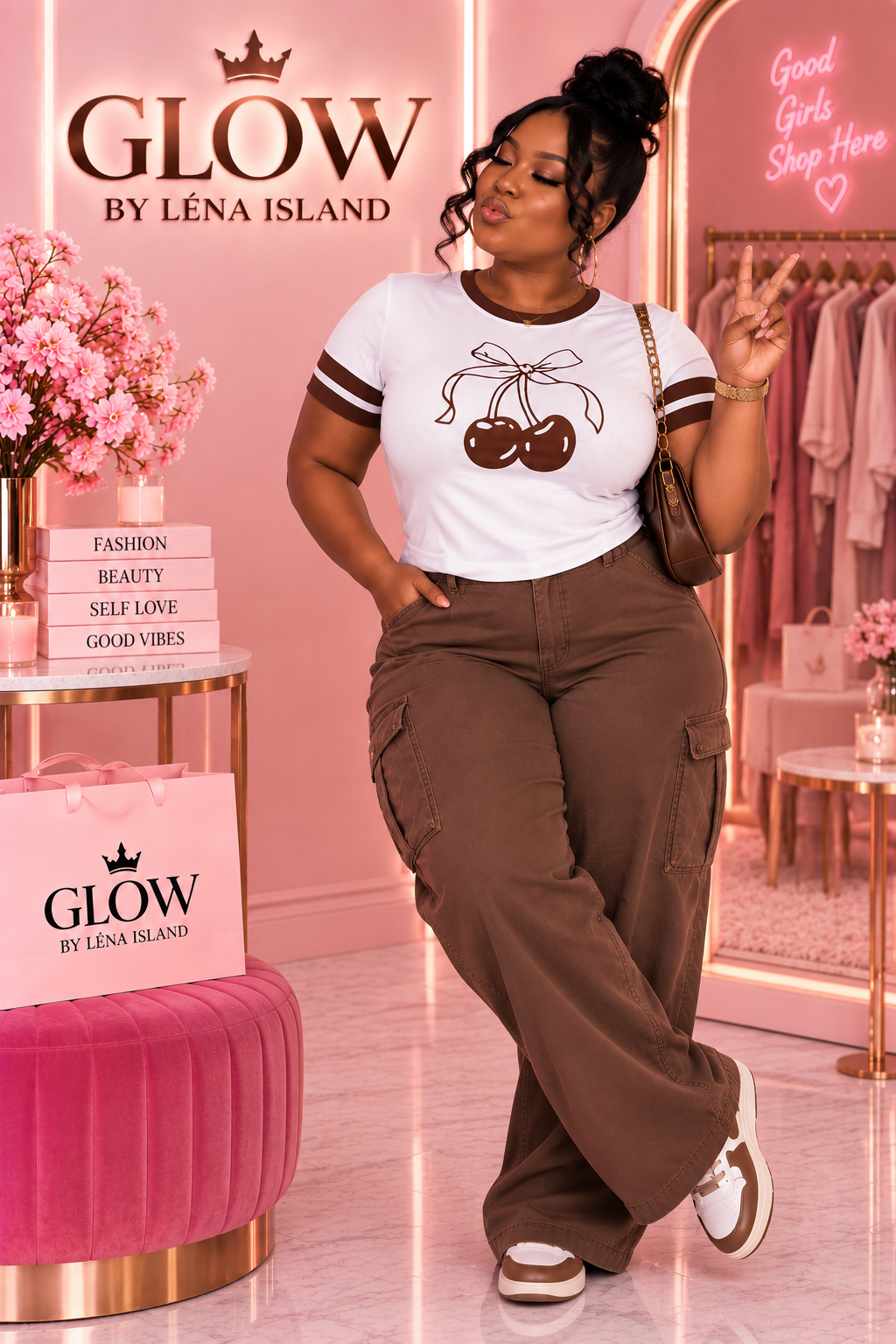 🍒 T-Shirt Cherry Y2K – Glow By Léna Island 🍒