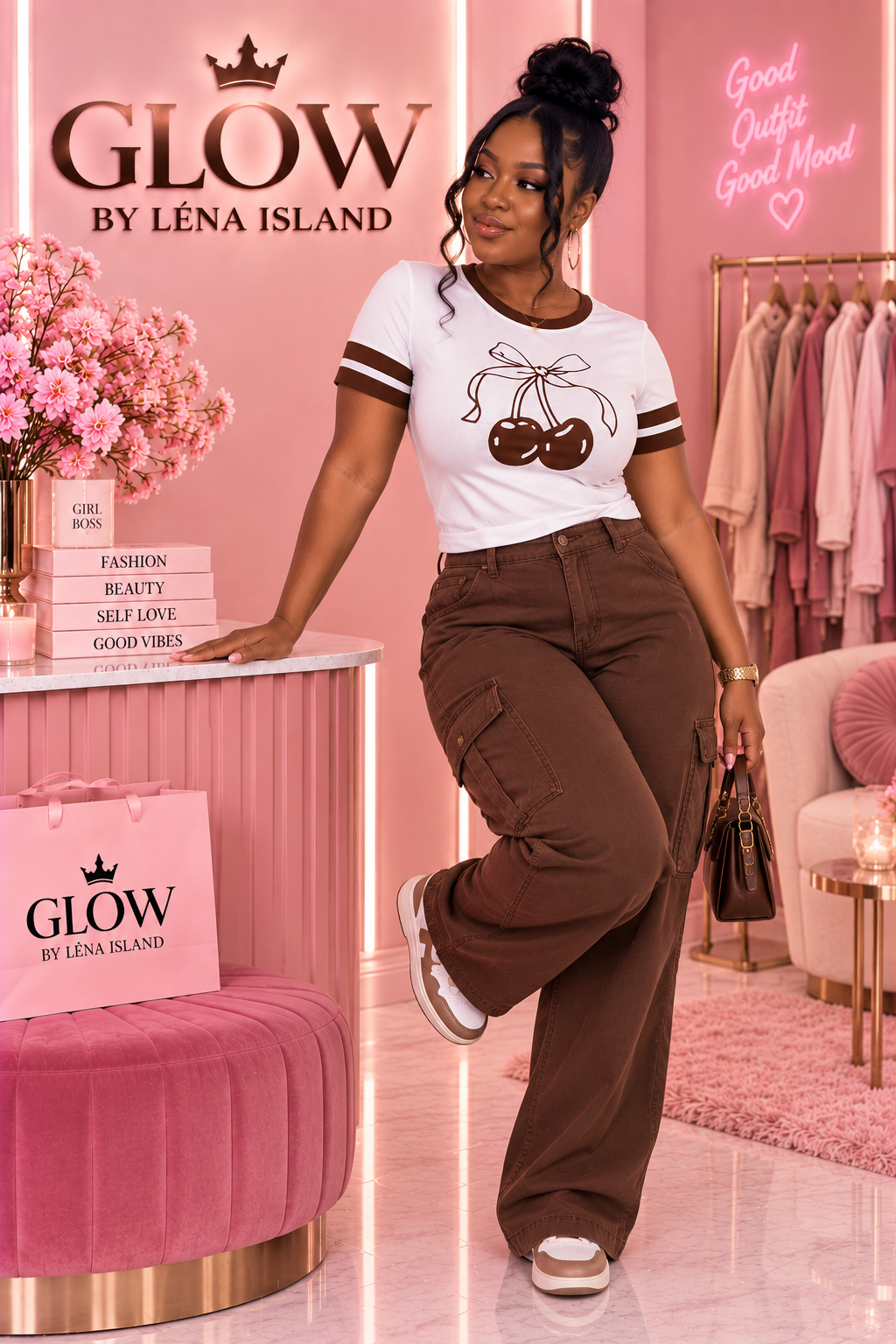 🍒 T-Shirt Cherry Y2K – Glow By Léna Island 🍒