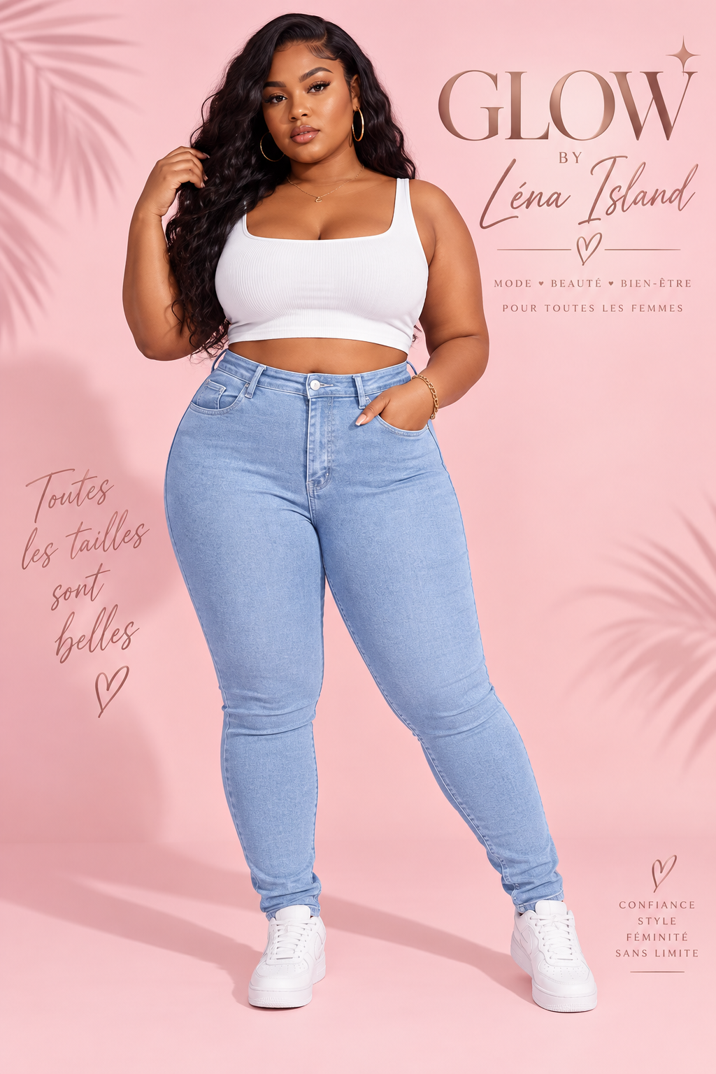 👖 Jean Sculptant Taille Haute « Curve » ✨