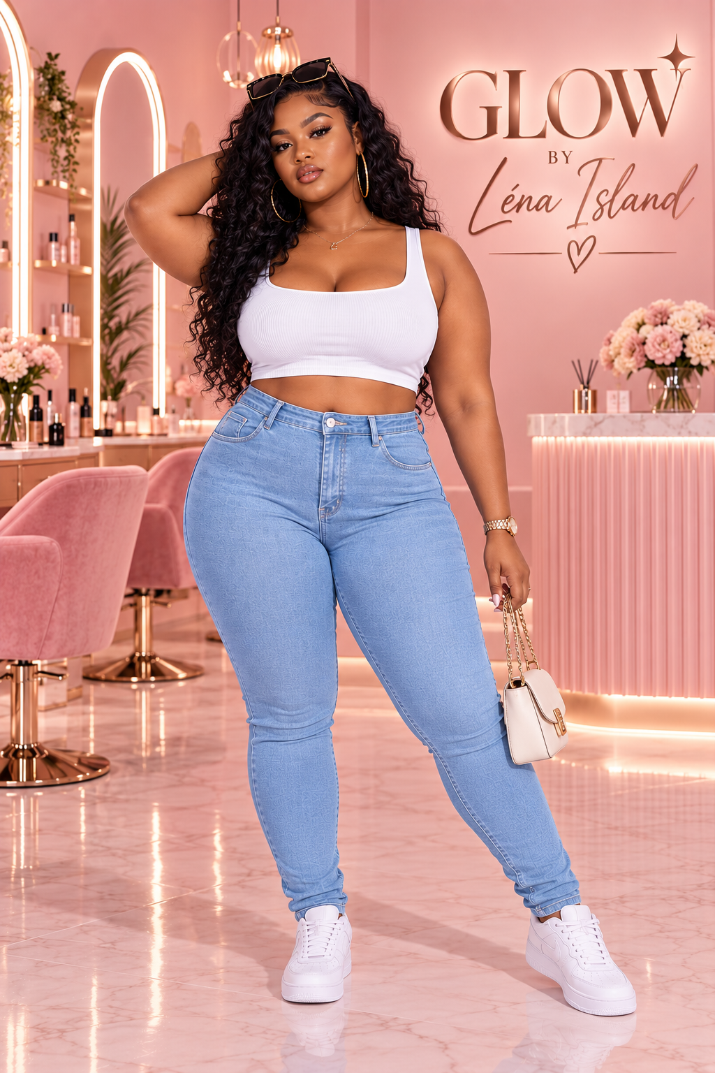 👖 Jean Sculptant Taille Haute « Curve » ✨