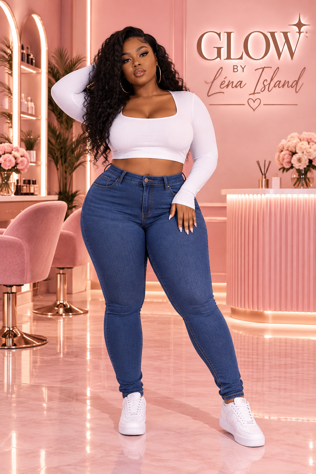 👖 Jean Sculptant Taille Haute « Curve » ✨