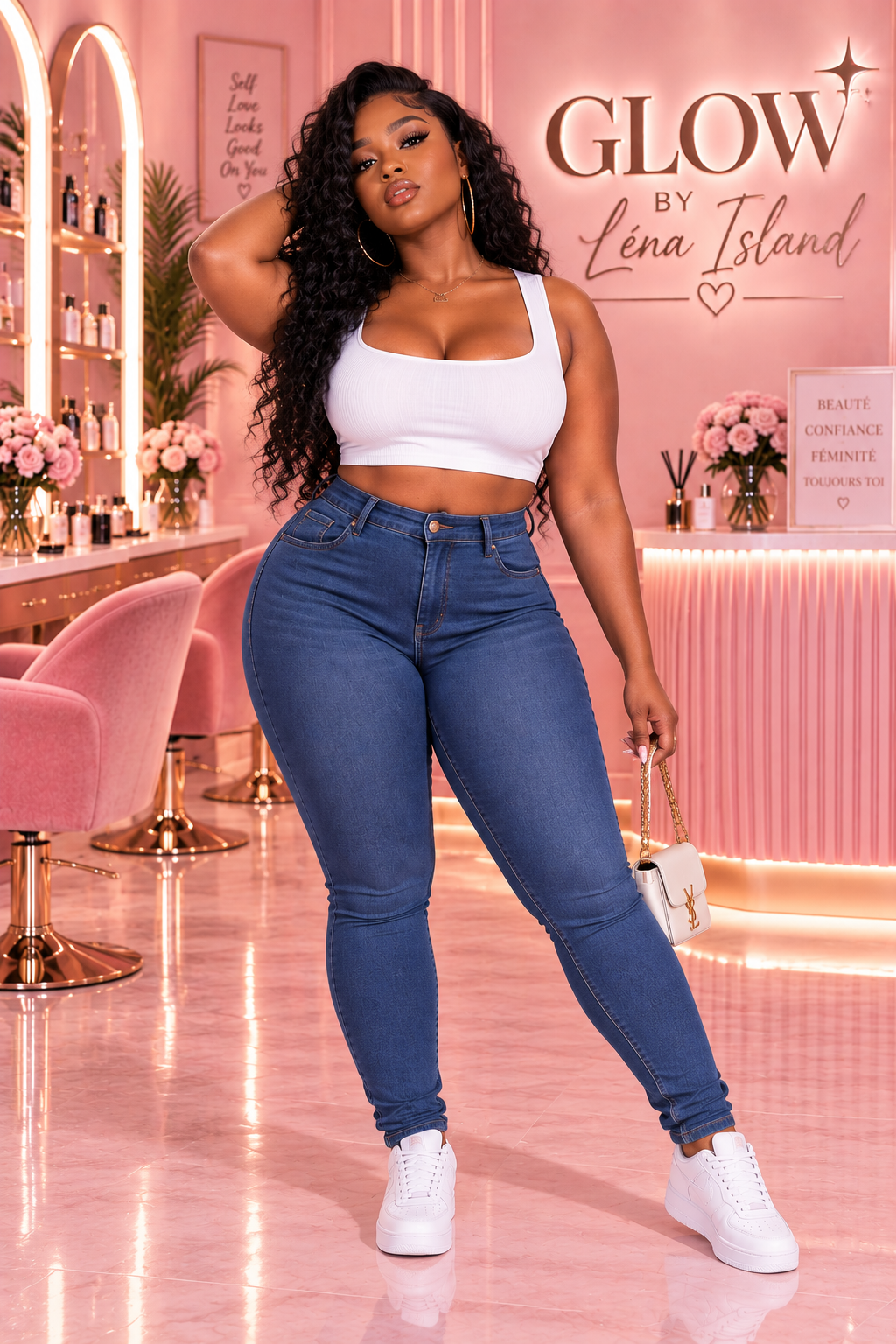 👖 Jean Sculptant Taille Haute « Curve » ✨