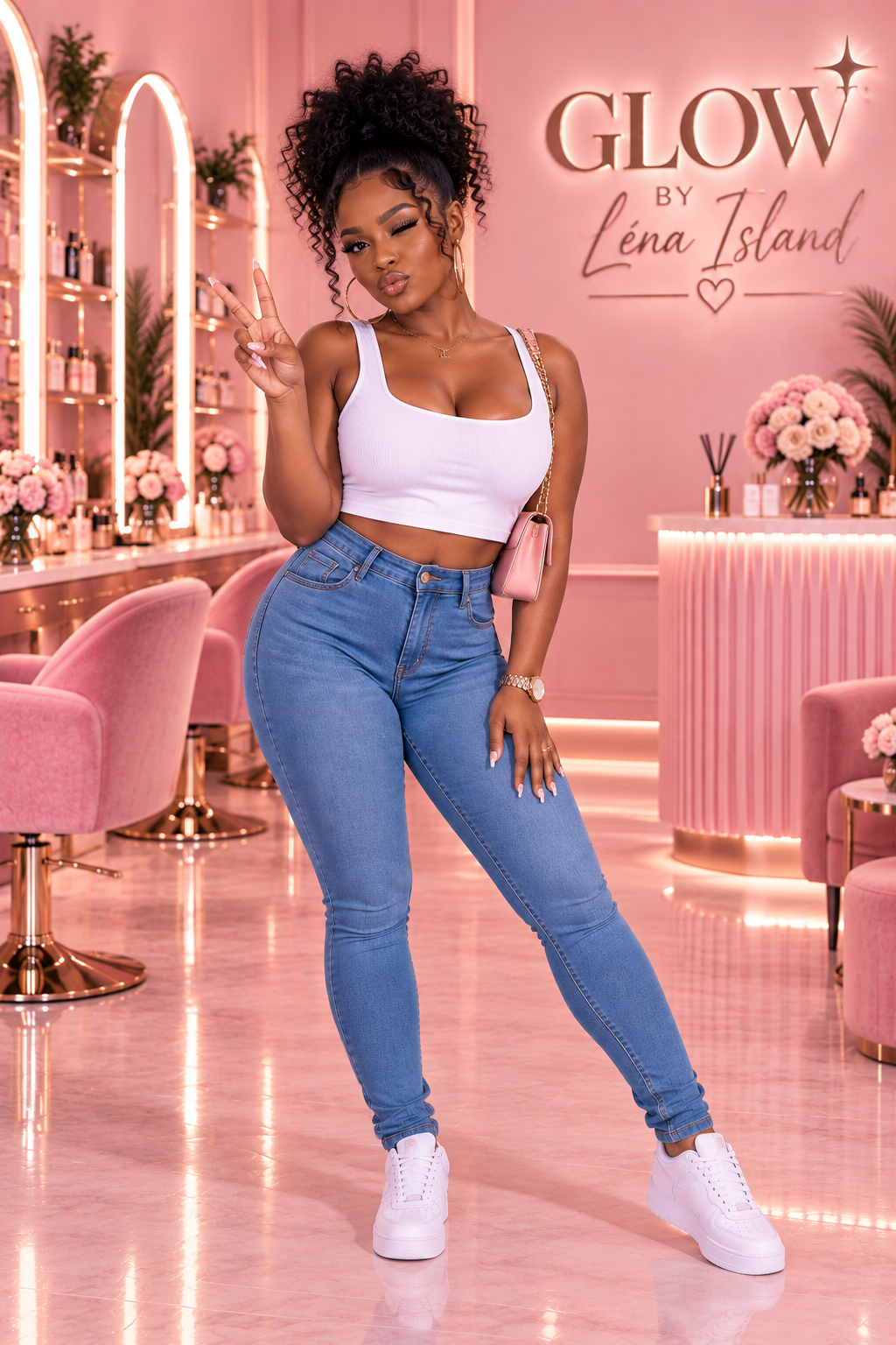 👖 Jean Sculptant Taille Haute « Curve » ✨