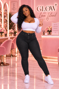 👖 Jean Sculptant Taille Haute « Curve » ✨