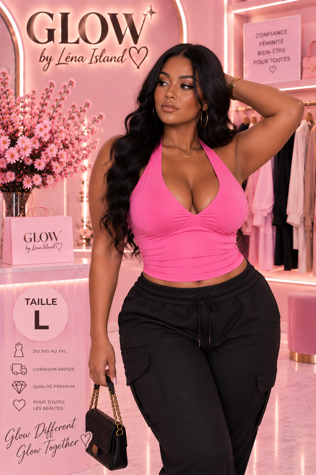 🦋💗 Top Femme Dos Nu – Décolleté V & Style Chic ✨🌸