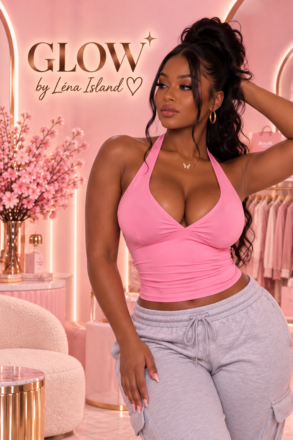 🦋💗 Top Femme Dos Nu – Décolleté V & Style Chic ✨🌸