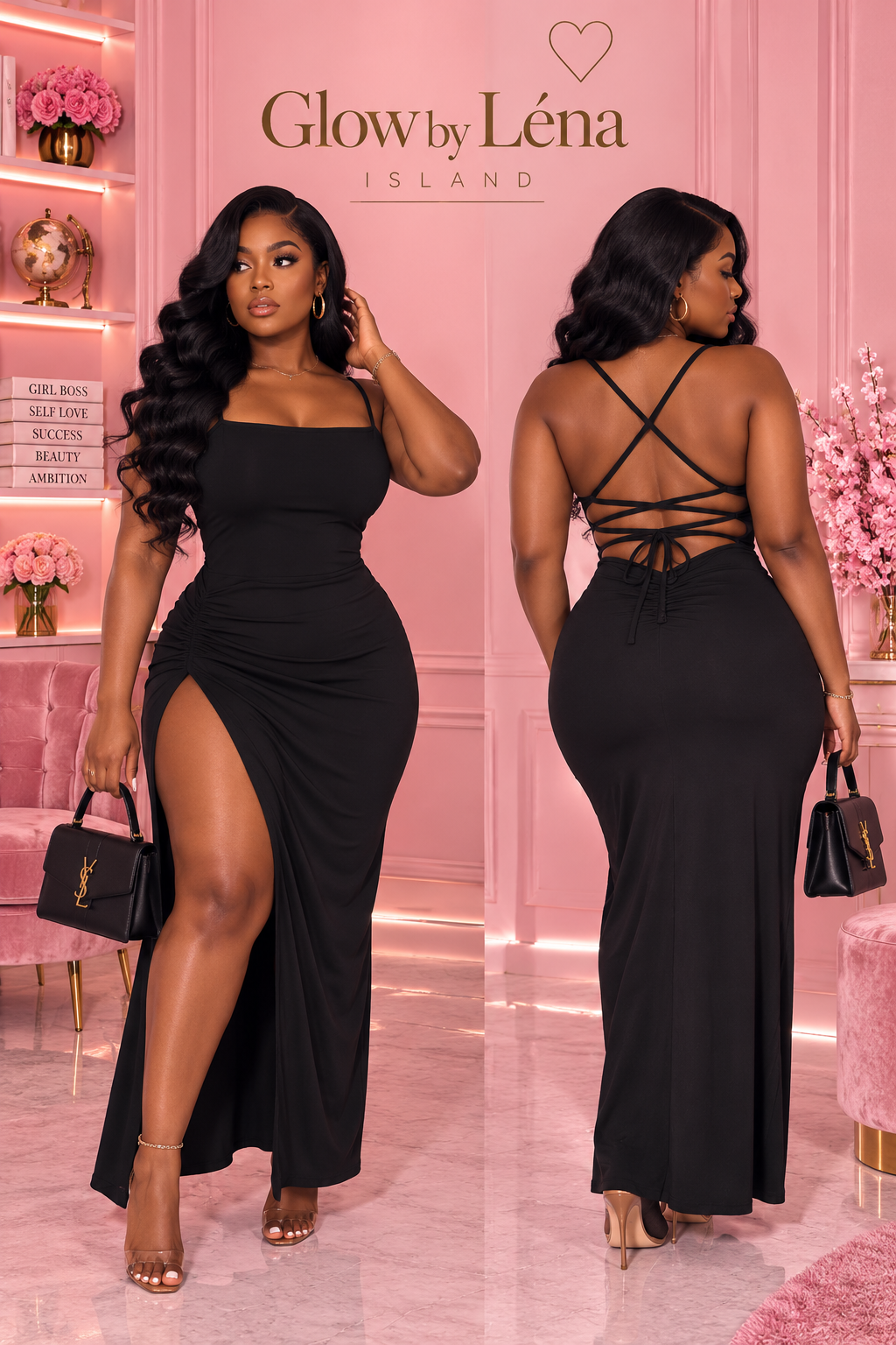 ❤️‍🔥 Robe Longue Fendue « Spice Girl » ✨