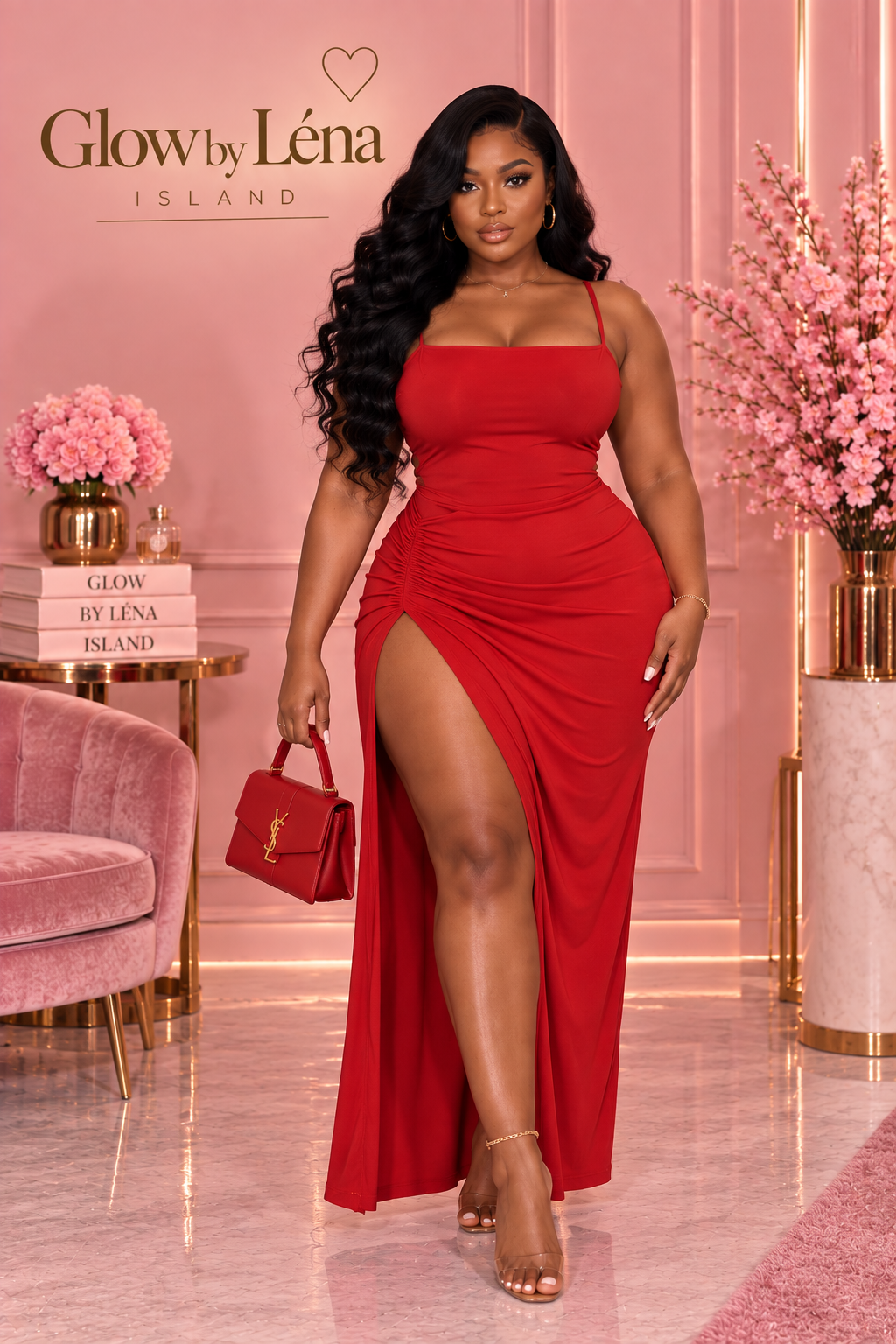 ❤️‍🔥 Robe Longue Fendue « Spice Girl » ✨