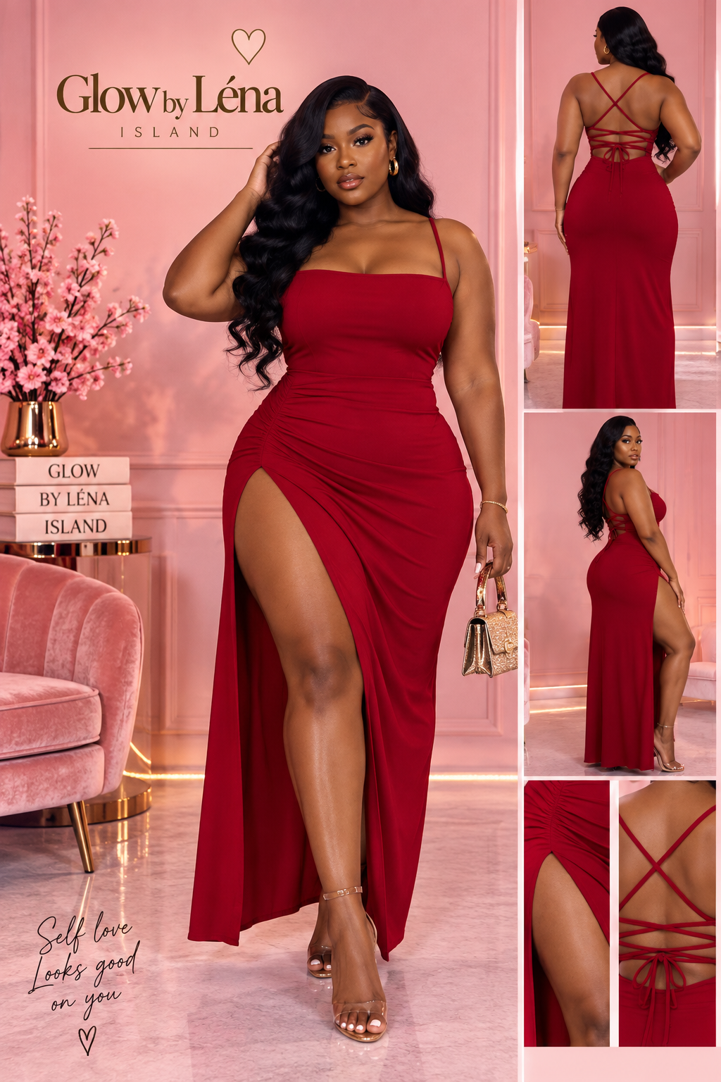 ❤️‍🔥 Robe Longue Fendue « Spice Girl » ✨