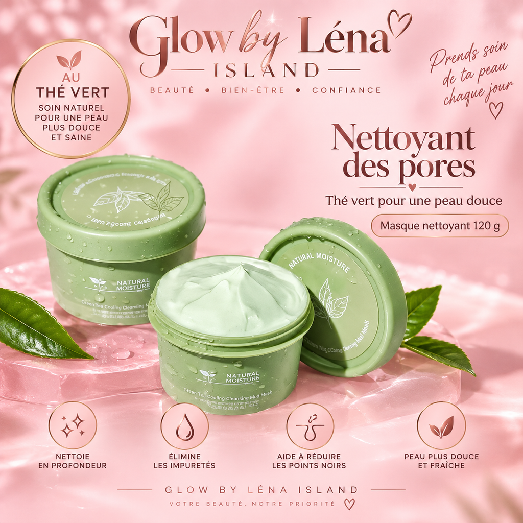 🍵 Masque à l’Argile au Thé Vert – Soin Purifiant