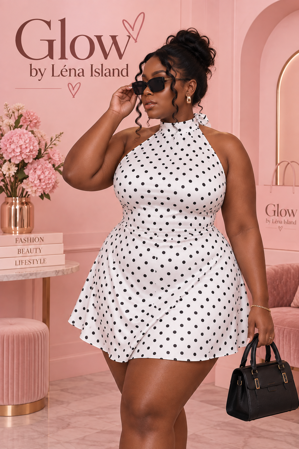 ❤️ Robe  à Pois Y2K – Élégante & Féminine ✨
