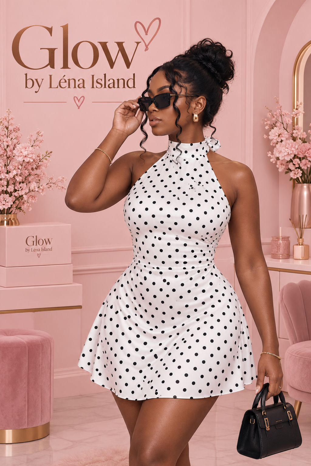 ❤️ Robe  à Pois Y2K – Élégante & Féminine ✨