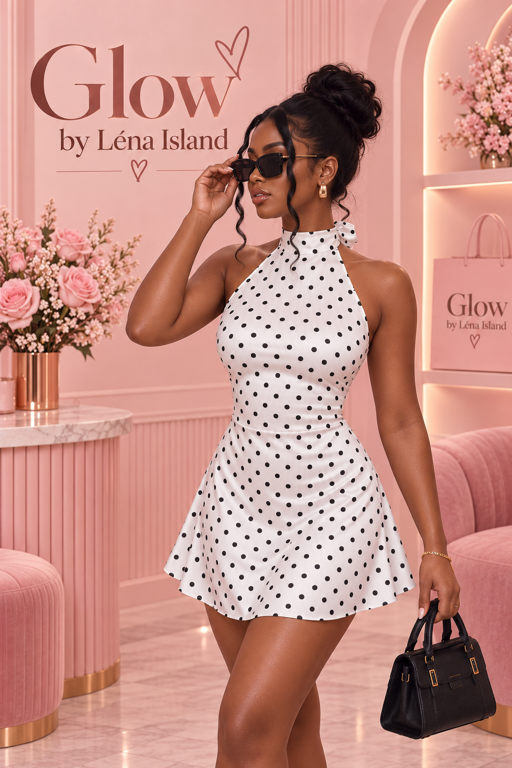 ❤️ Robe  à Pois Y2K – Élégante & Féminine ✨