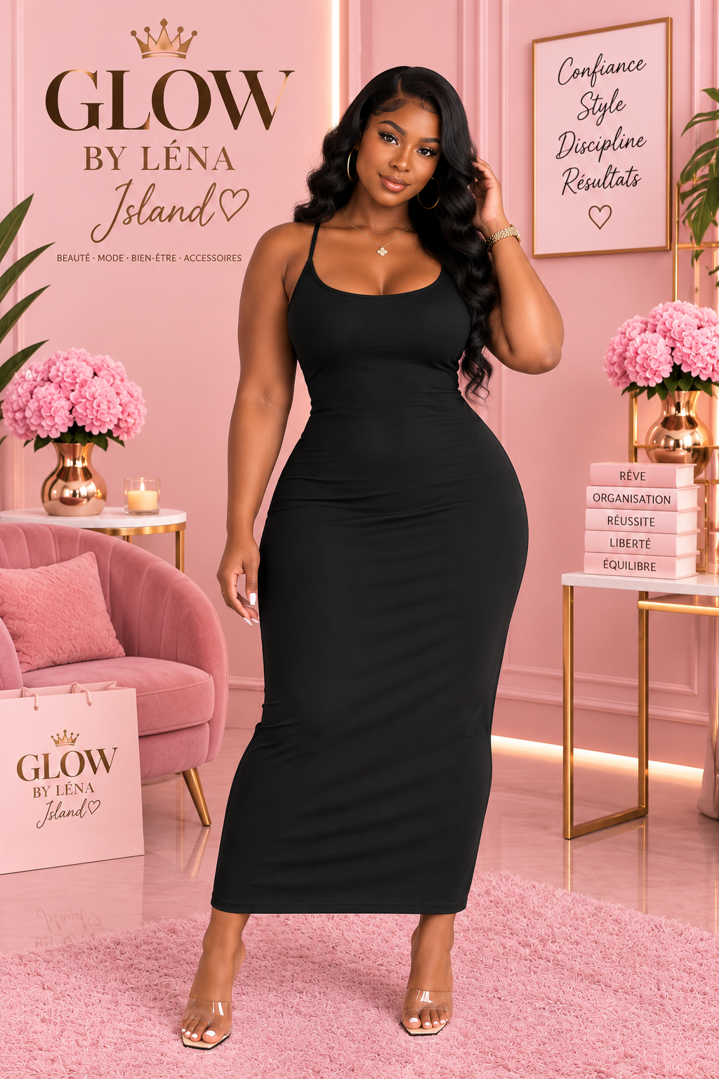 ✨ Robe Longue Dos Nu Chic & Élégante ✨