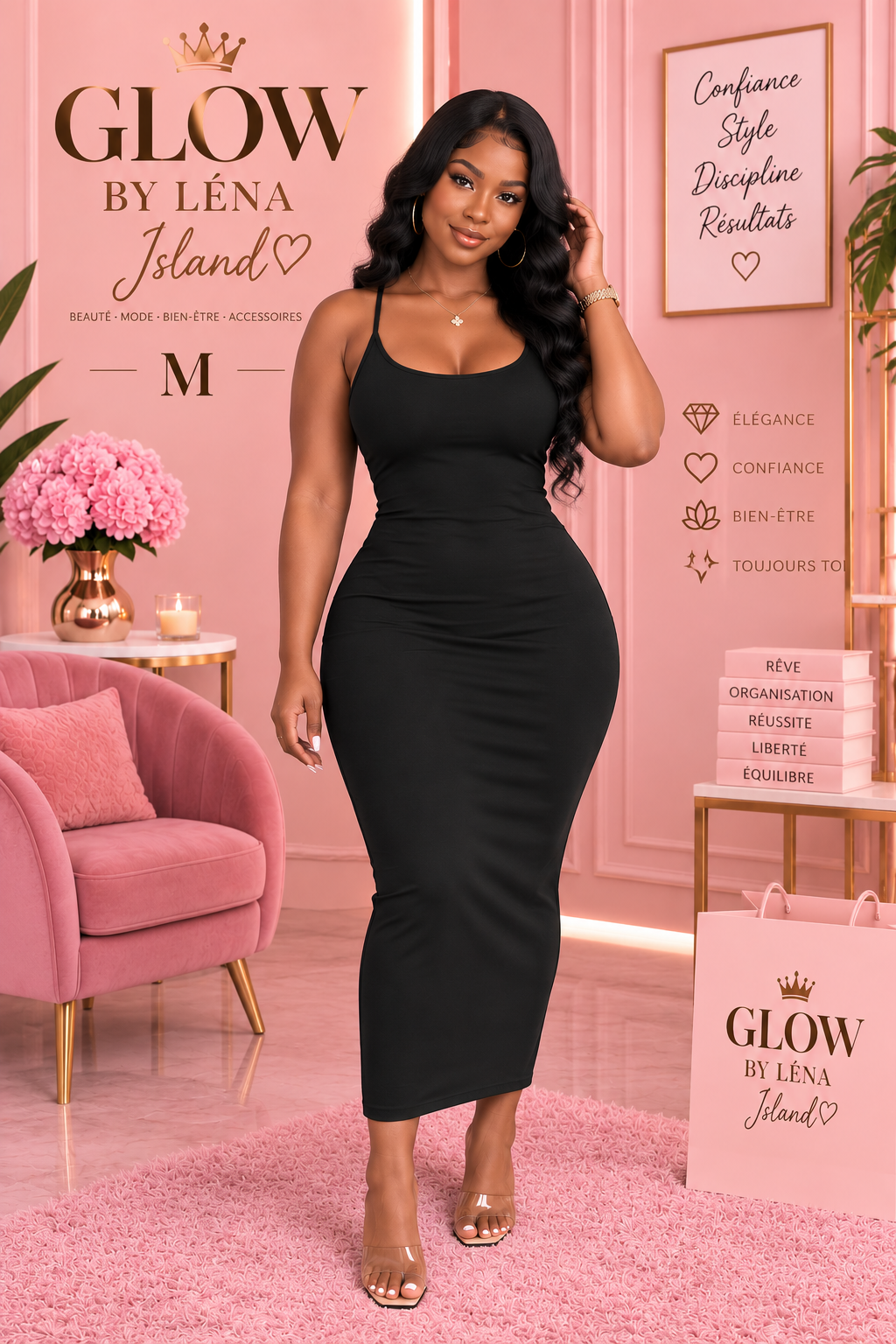 ✨ Robe Longue Dos Nu Chic & Élégante ✨