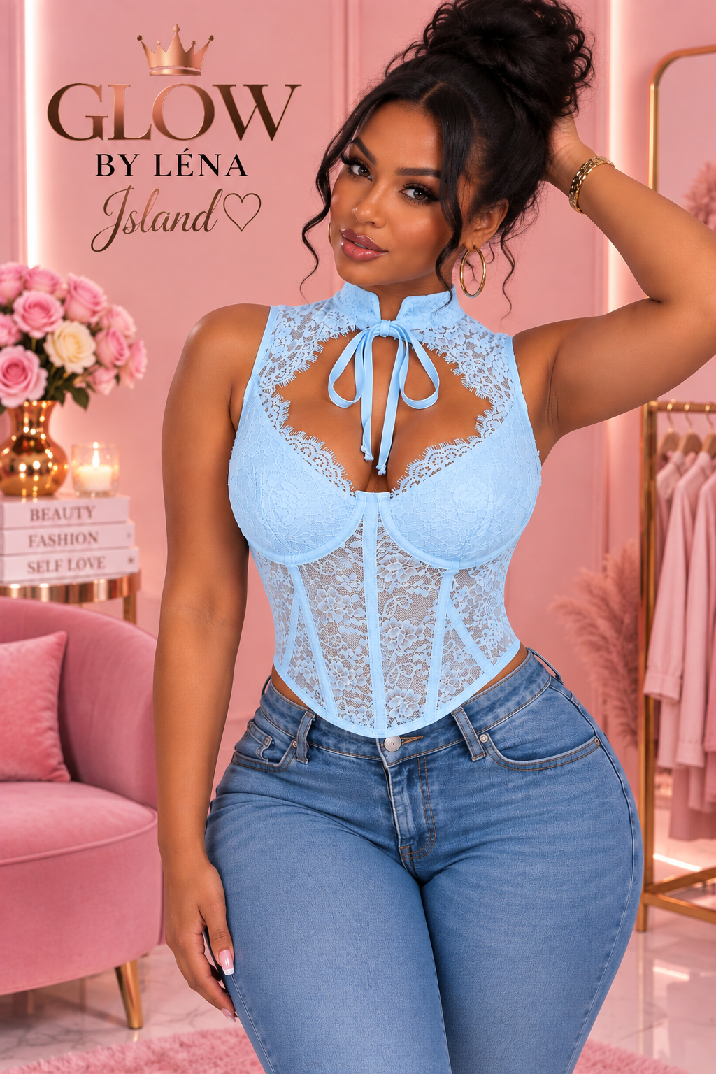🤍 Top Corset Mini à Nœud – Élégance & Féminité ✨