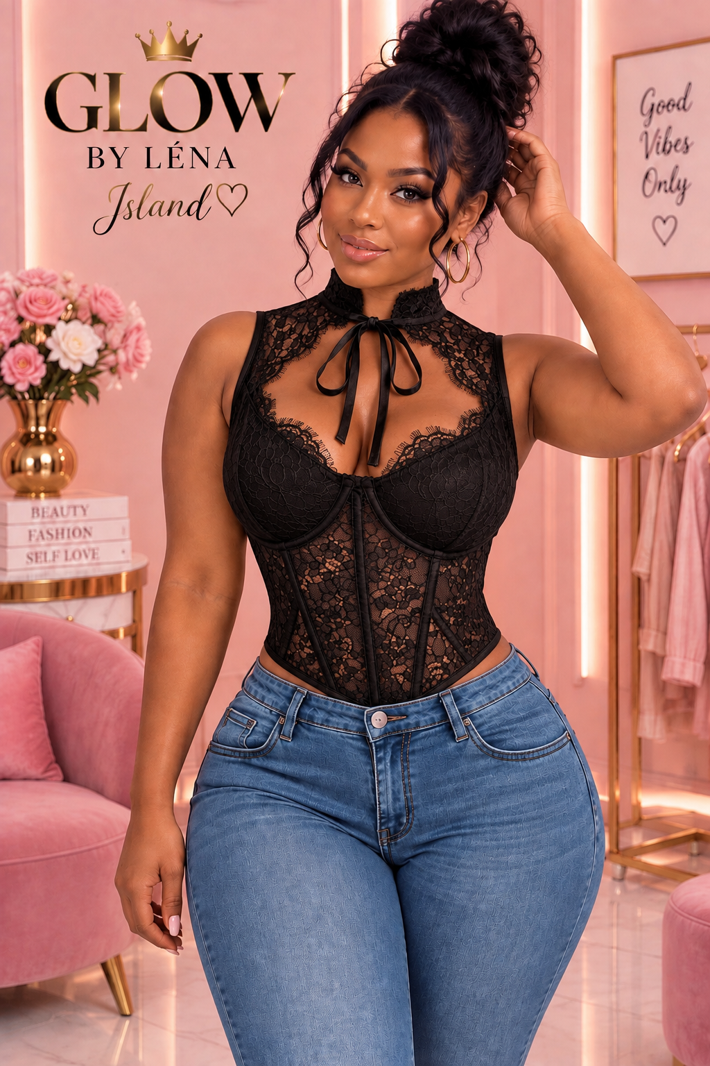 🤍 Top Corset Mini à Nœud – Élégance & Féminité ✨