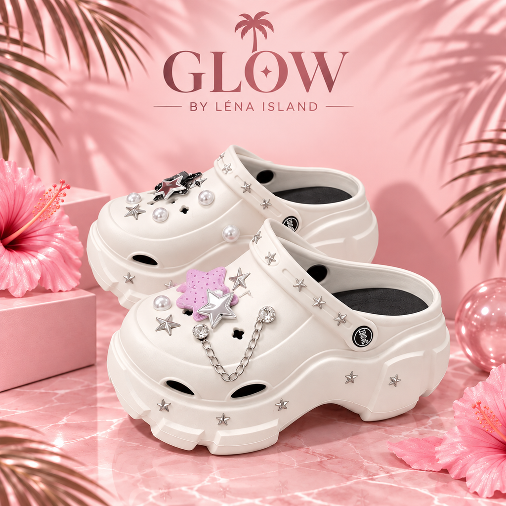 🦋 Crocs Femme à Plateforme avec Charms – Tendance & Stylées ✨
