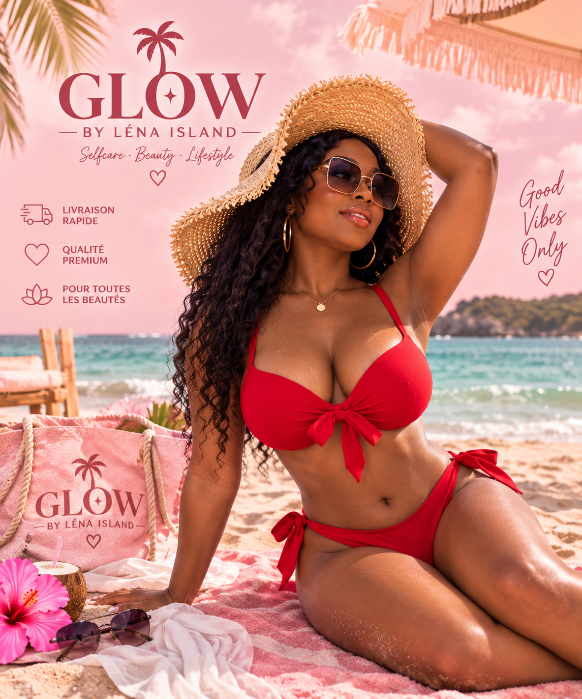 🦋 Bikini 2 Pièces Push-Up Noué – Sexy & Élégant 💕🌴