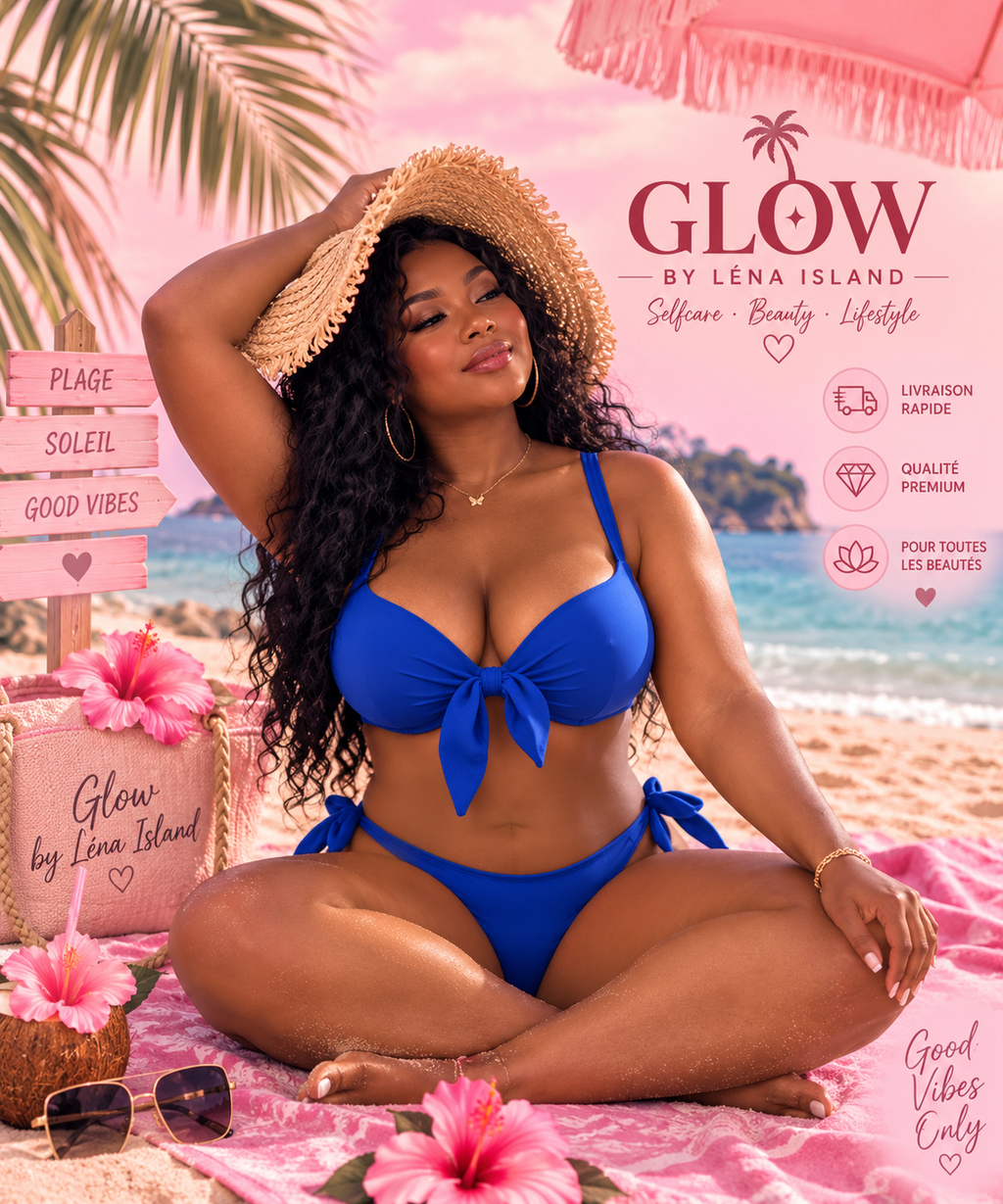 🦋 Bikini 2 Pièces Push-Up Noué – Sexy & Élégant 💕🌴