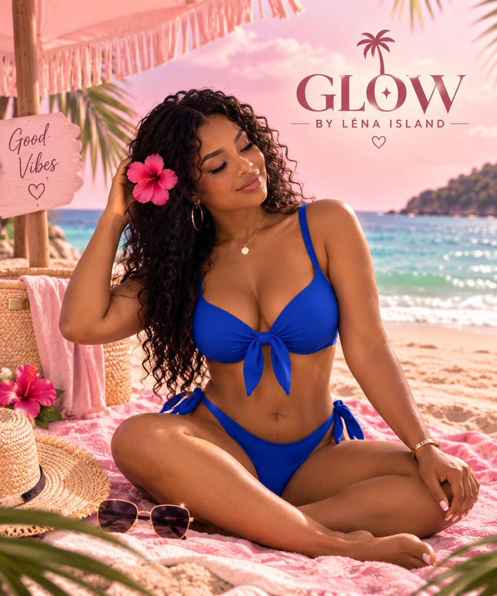🦋 Bikini 2 Pièces Push-Up Noué – Sexy & Élégant 💕🌴