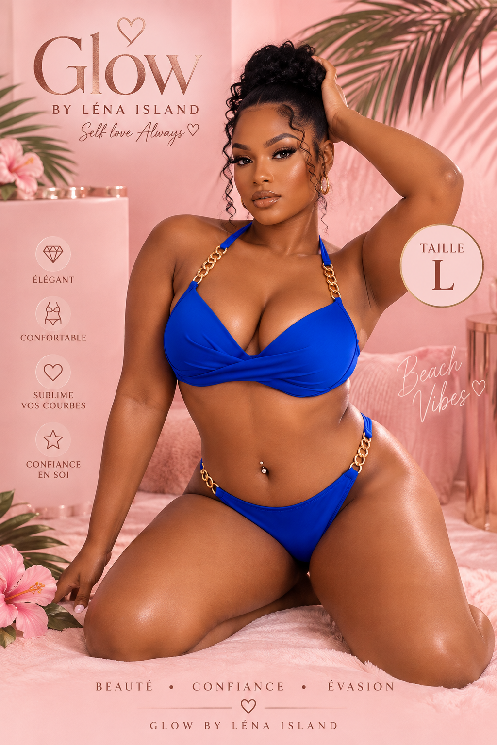 💙✨ Bikini Push-Up Royal Blue – Élégance & Glamour ✨💙