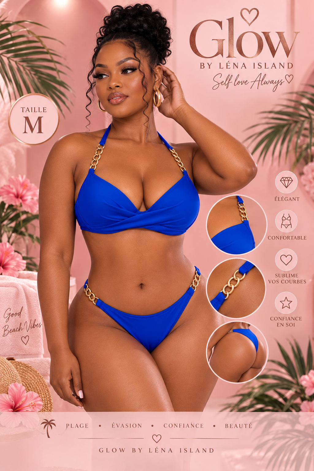 💙✨ Bikini Push-Up Royal Blue – Élégance & Glamour ✨💙