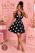 🖤 Robe « Black & White » à Pois – Élégance Intemporelle ✨