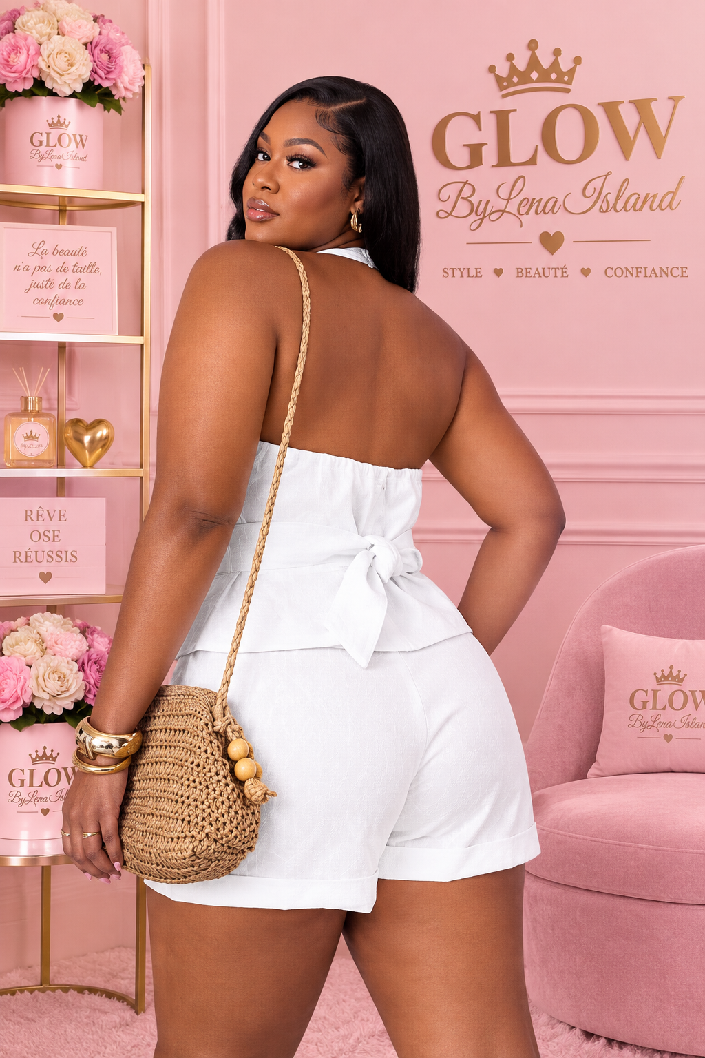 ✨ Ensemble Chic 2 Pièces – Gilet & Short Taille Haute ✨