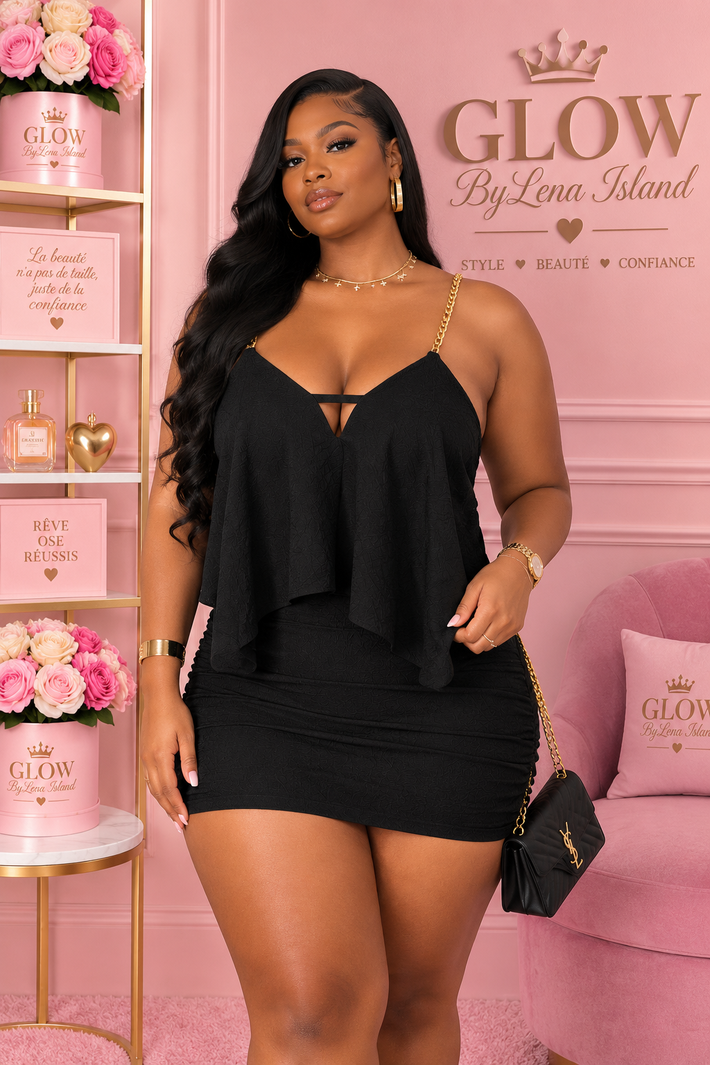 Ensemble Asymétrique 🌸 – Élégance & Glamour