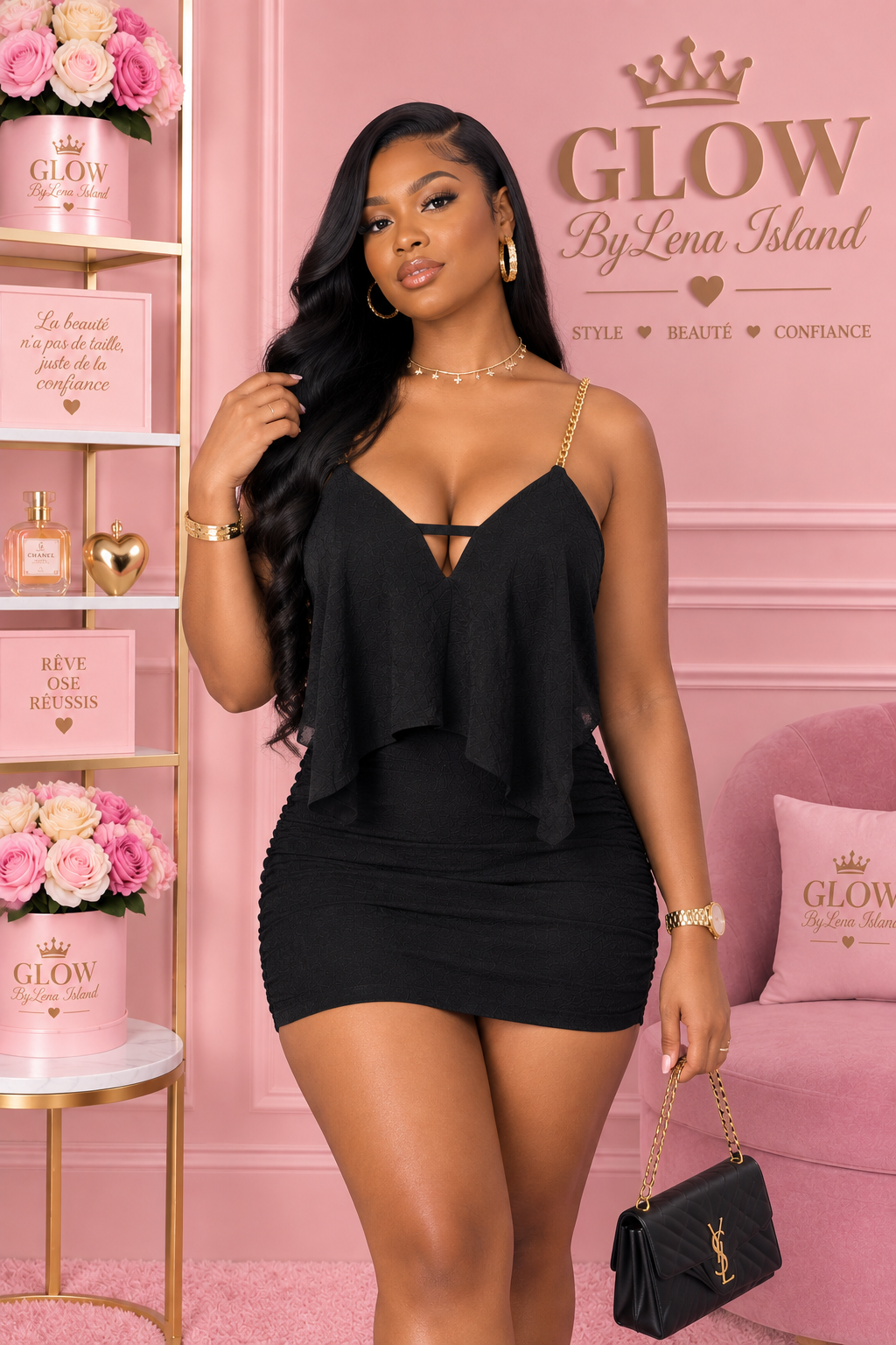 Ensemble Asymétrique 🌸 – Élégance & Glamour
