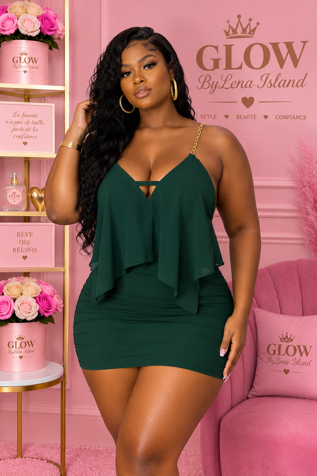 Ensemble Asymétrique 🌸 – Élégance & Glamour