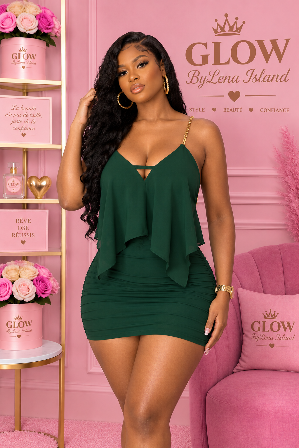Ensemble Asymétrique 🌸 – Élégance & Glamour